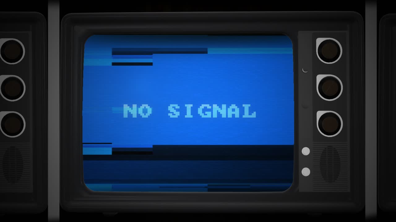 Old retro tv grid no signal static noise analog signal television screen static noise bad signal