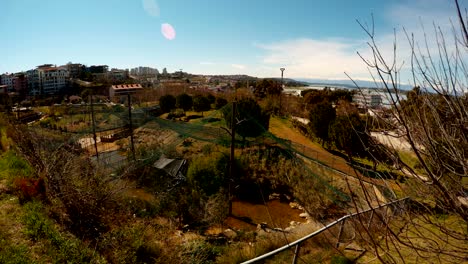 indoor poultry house in the new park of adana view from above