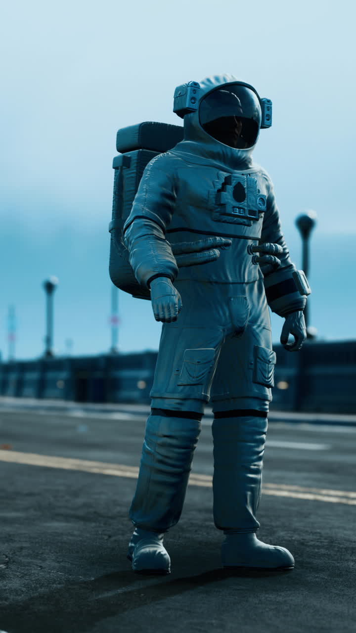 Astronauta in tuta spaziale