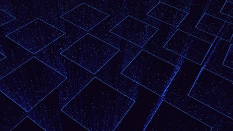 Abstract-blue-and-black-grid-pattern