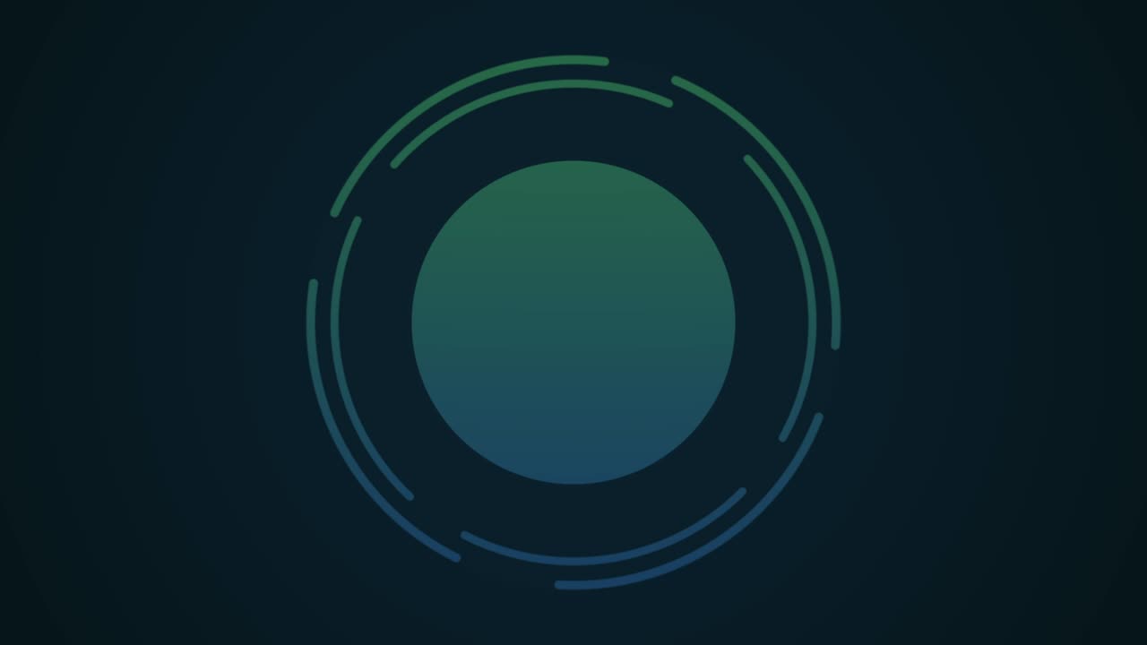 círculos verdes y azules de gradiente