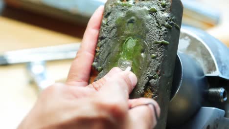 craftswoman working in workshop