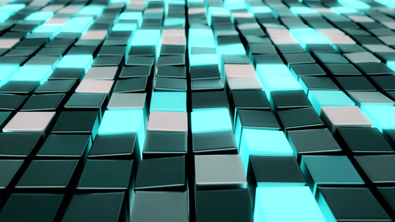 cubos poligonales. animación de bucle sin costuras.