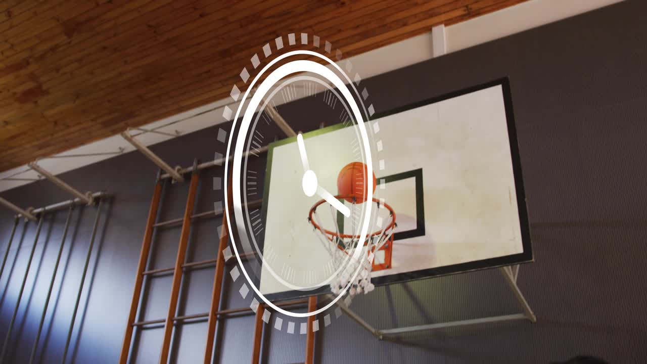 On opponent drive, women's basketball team shifting to block drive in sports, clock tracking time