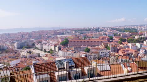 View-of-the-Lisbon-rooftops-from-a-lookout-in-dowtown