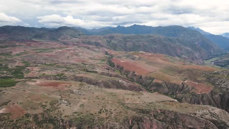 a stunning view of a valley in the andes