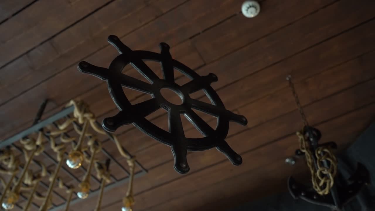 A view of a decorated ceiling, close up shot, low angle shot