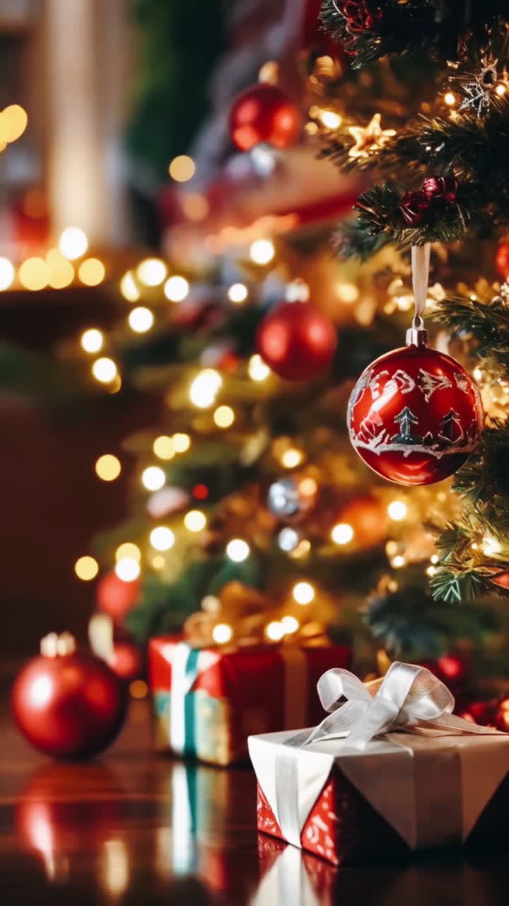 árbol de navidad con regalos