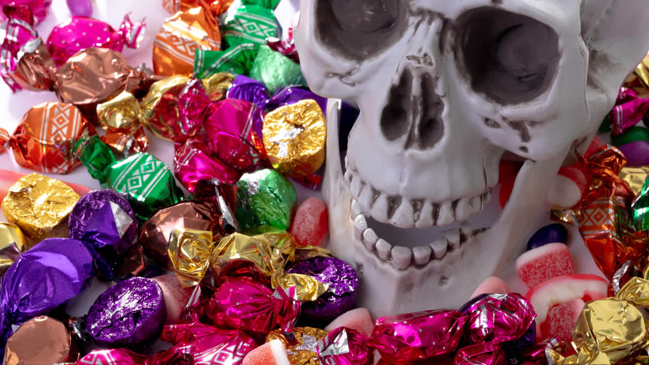 анимация сладостей на белом фоне