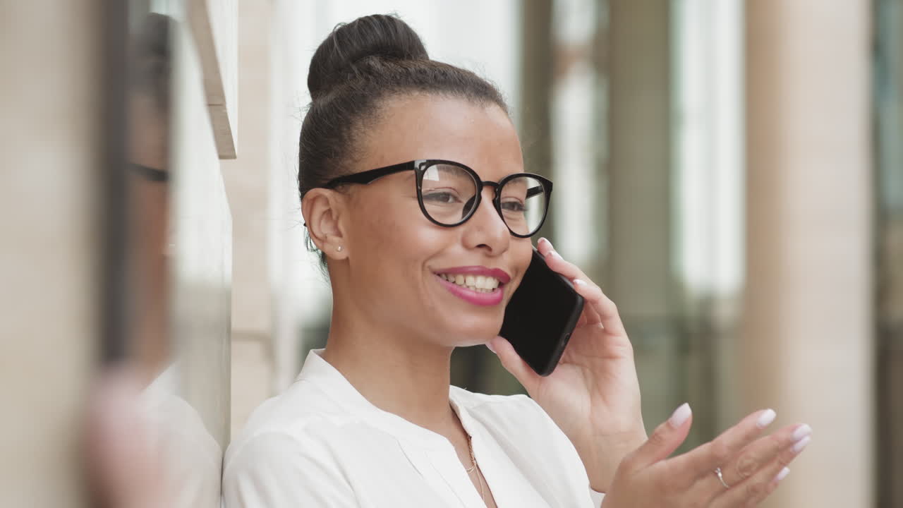 Businesswoman talking on phone