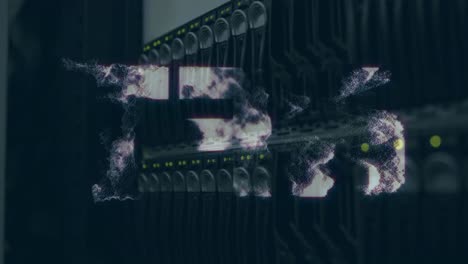 animazione del testo nft sulla stanza del server