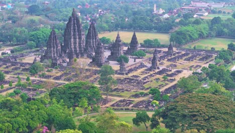 prambanan, hinduism temple located in two areas in central java and yogyakarta