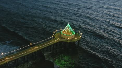 manhattan beach pier | orbital shot | sunset | california | ocean