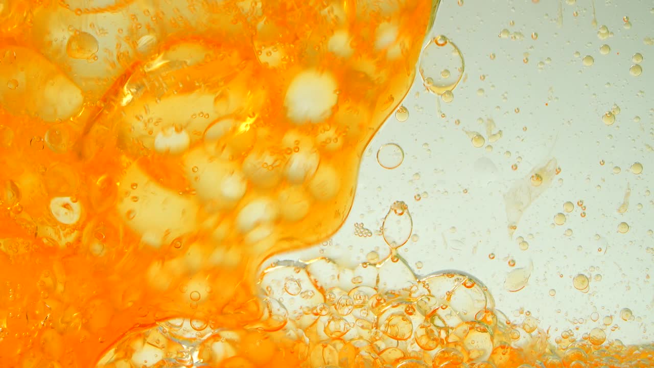 배경 거품에서 거품의 움직임.