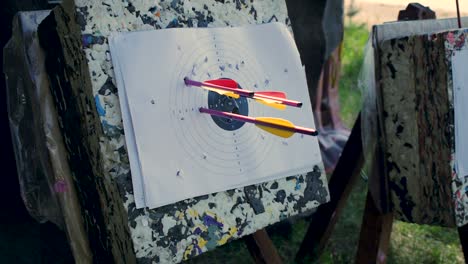 objetivo de tiro con flechas