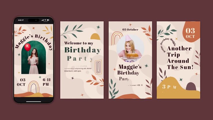 Celebrate in Style Birthday Instagram Templates