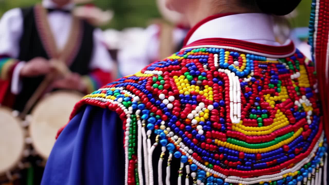 Colorful Traditional Costume at a Festival