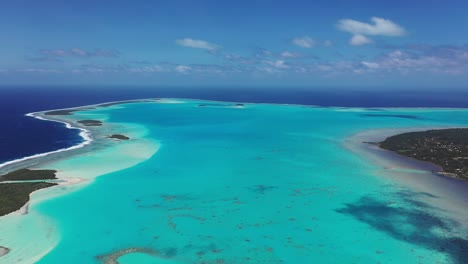 islas cook - panorama de la isla de la laguna de aitutaki