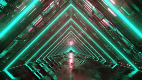 vuelo de 4k en túnel de ciencia ficción abstracto bucle sin costuras gráficos de movimiento futuristas, fondo de alta tecnología