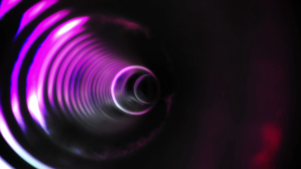 Pink vortex design on black
