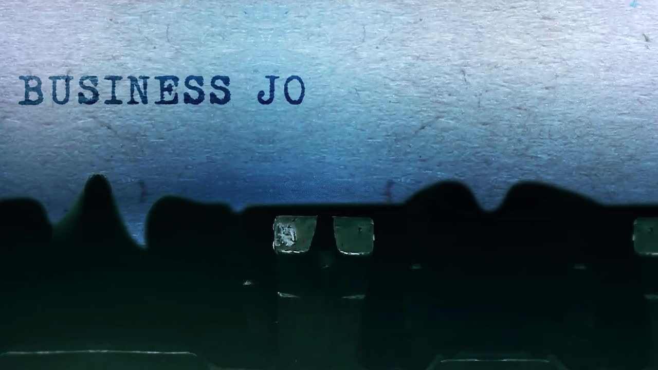 Vintage Typewriter with Business Journal