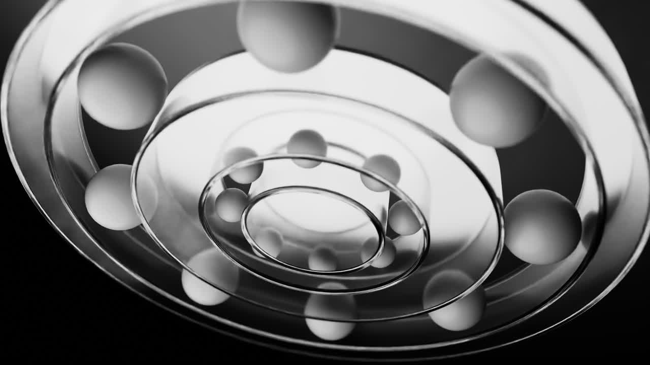 Abstract Concentric Circles with Spheres
