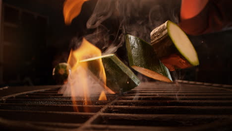 rebanadas de calabacín a la parrilla
