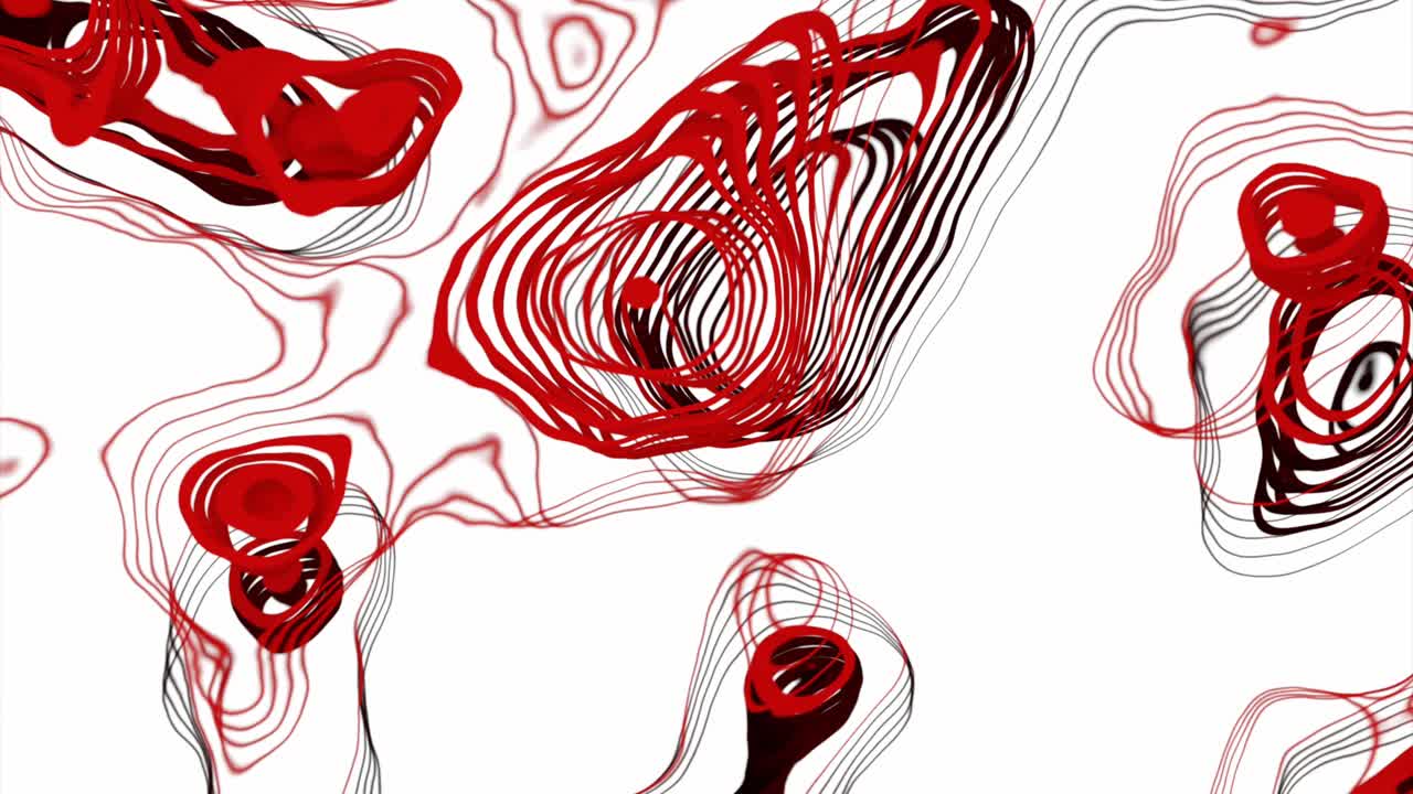 빨간색과 검은색 추상 예술 패턴