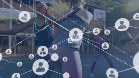 Animation-of-networks-of-connections-over-female-basketball-players