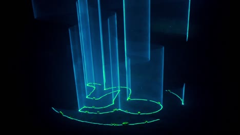 espectáculo de luces efectos de animación rayos de escenario resumen