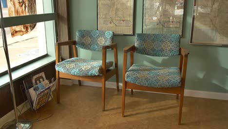 Vintage-chairs-in-the-lobby-of-a-nice-motel