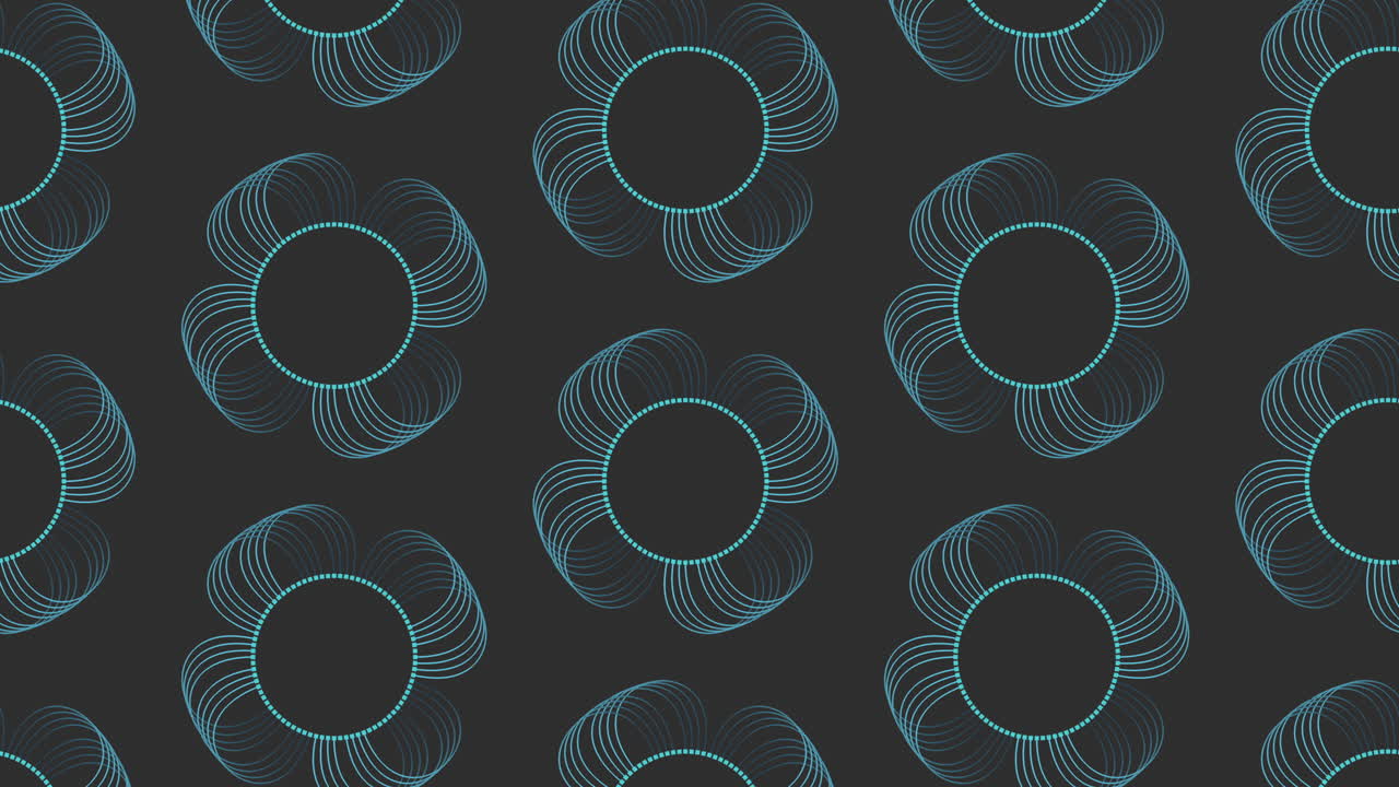 Elegant and sophisticated blue and gold swirls on a black background