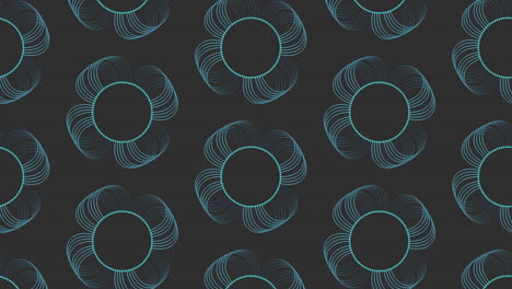 Elegant-and-sophisticated-blue-and-gold-swirls-on-a-black-background