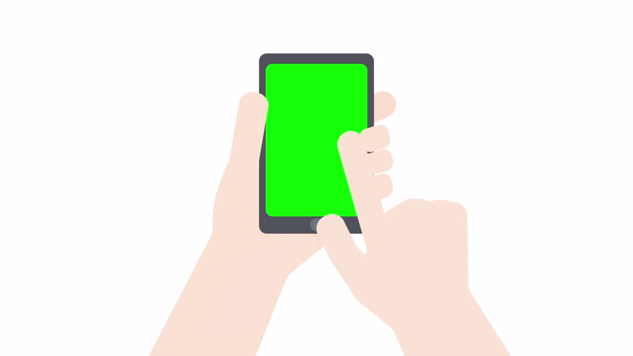 전화를 스와이프하는 간단한 애니메이션 색 배경