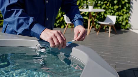 hot tub maintenance and water testing