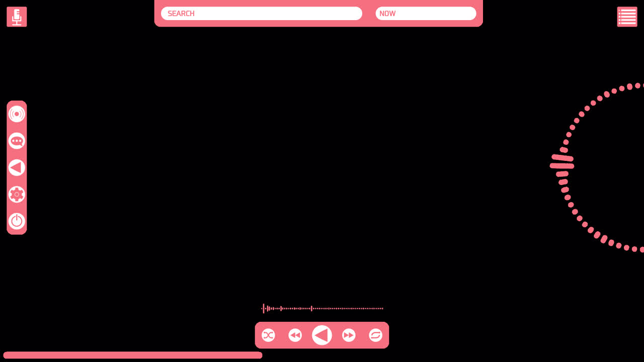 오디오 플레이어 애니메이션 오버레이 1080p - 30fps - 알파 채널 (6)