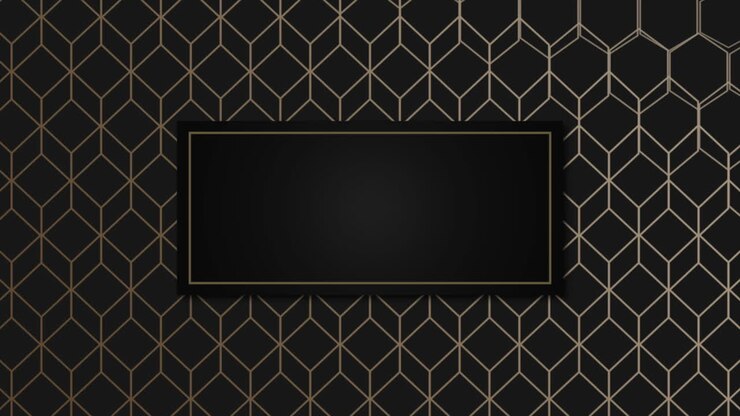 forme géométrique abstraite or et luxe avec fond rétro de cadre 1