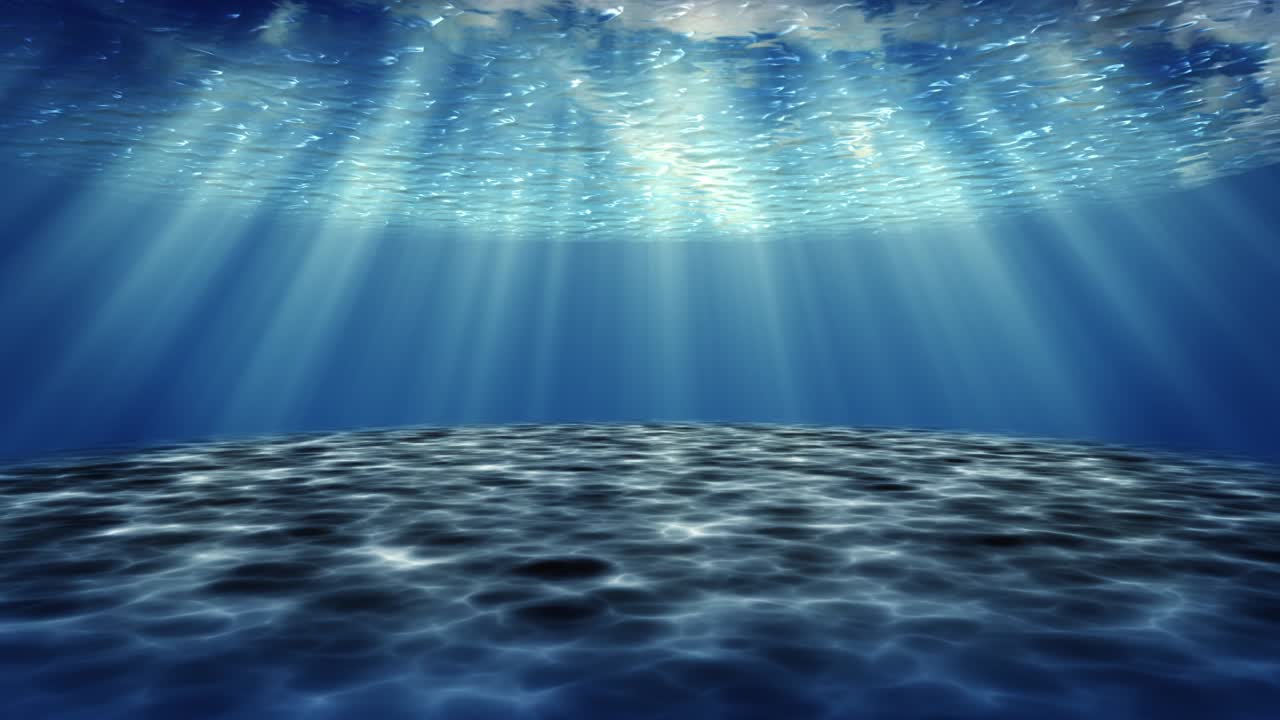 3d 루프 애니메이션으로 바다 의 풍경을 보여줍니다.