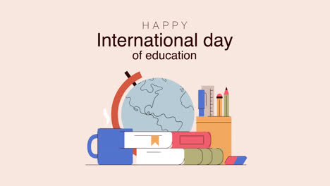 Motion-Graphic-of-Flat-international-day-of-education-illustration