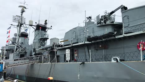 uss cassin young destroyer of the u.s. navy, boston navy yard, massachusetts.