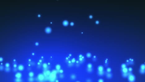animación de manchas de neón azules sobre un fondo azul