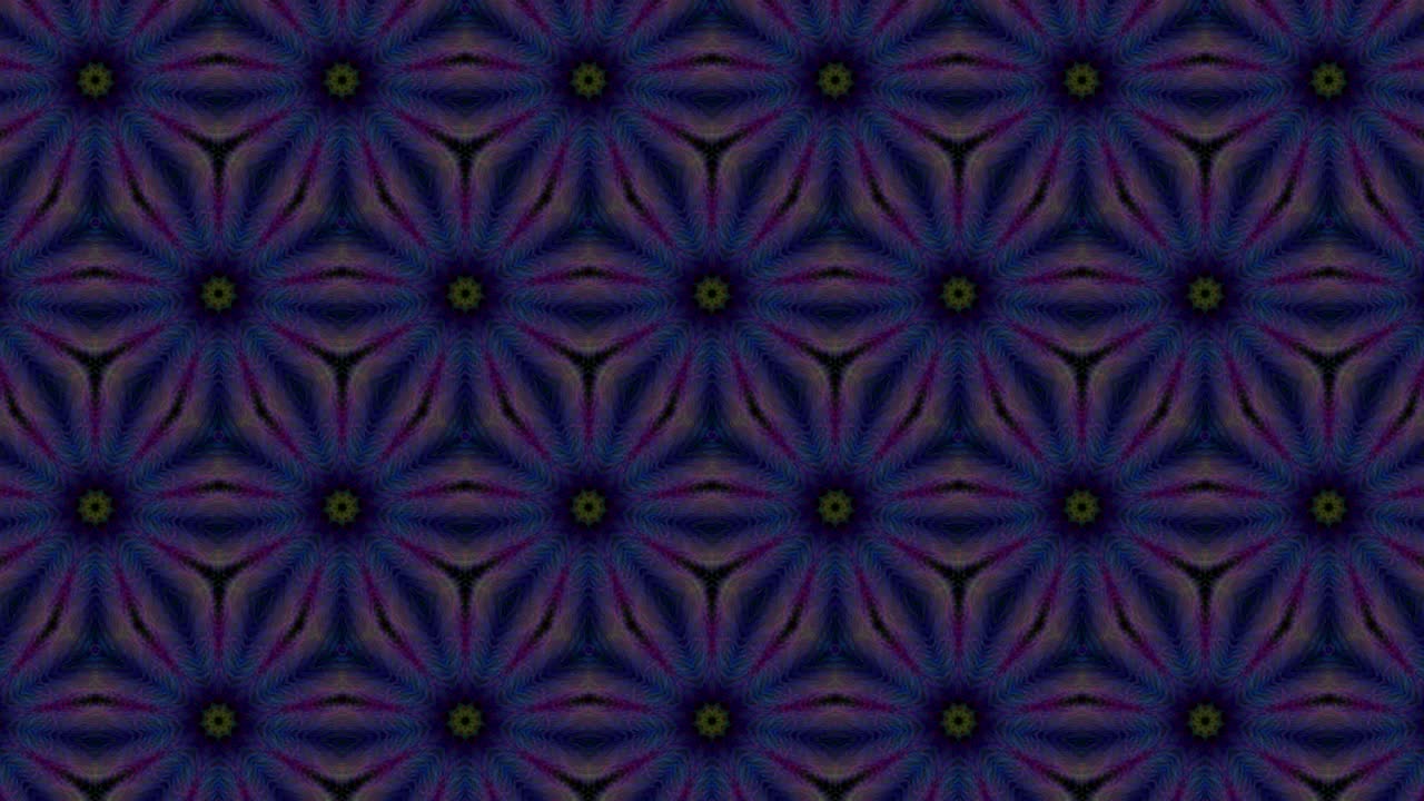 Virtual kaleidoscope sequence patterns, infinity or seamless loop.