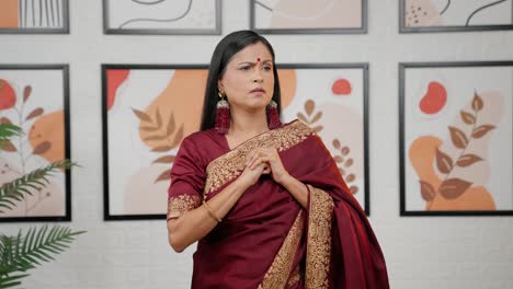 Worried-Indian-woman-taking-stress