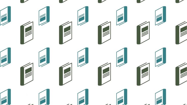 Animation of school items icons moving on white background