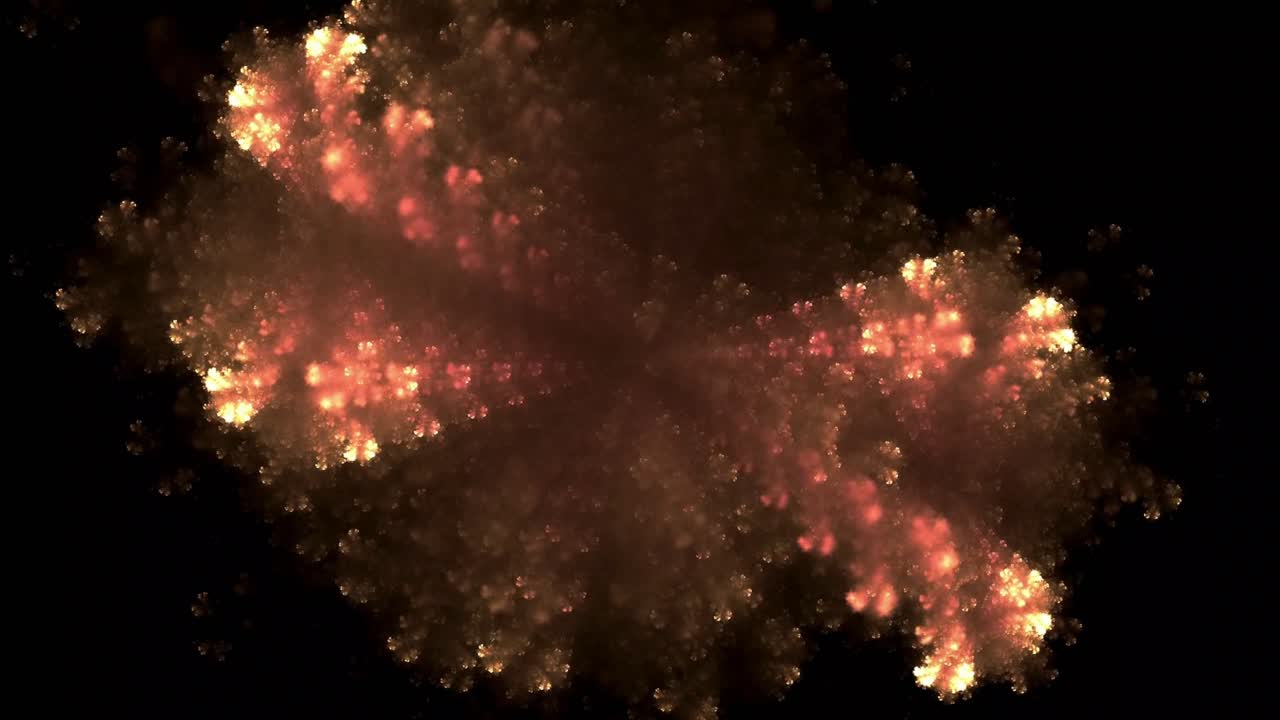 Dynamic Glowing Abstract Fractal Animation