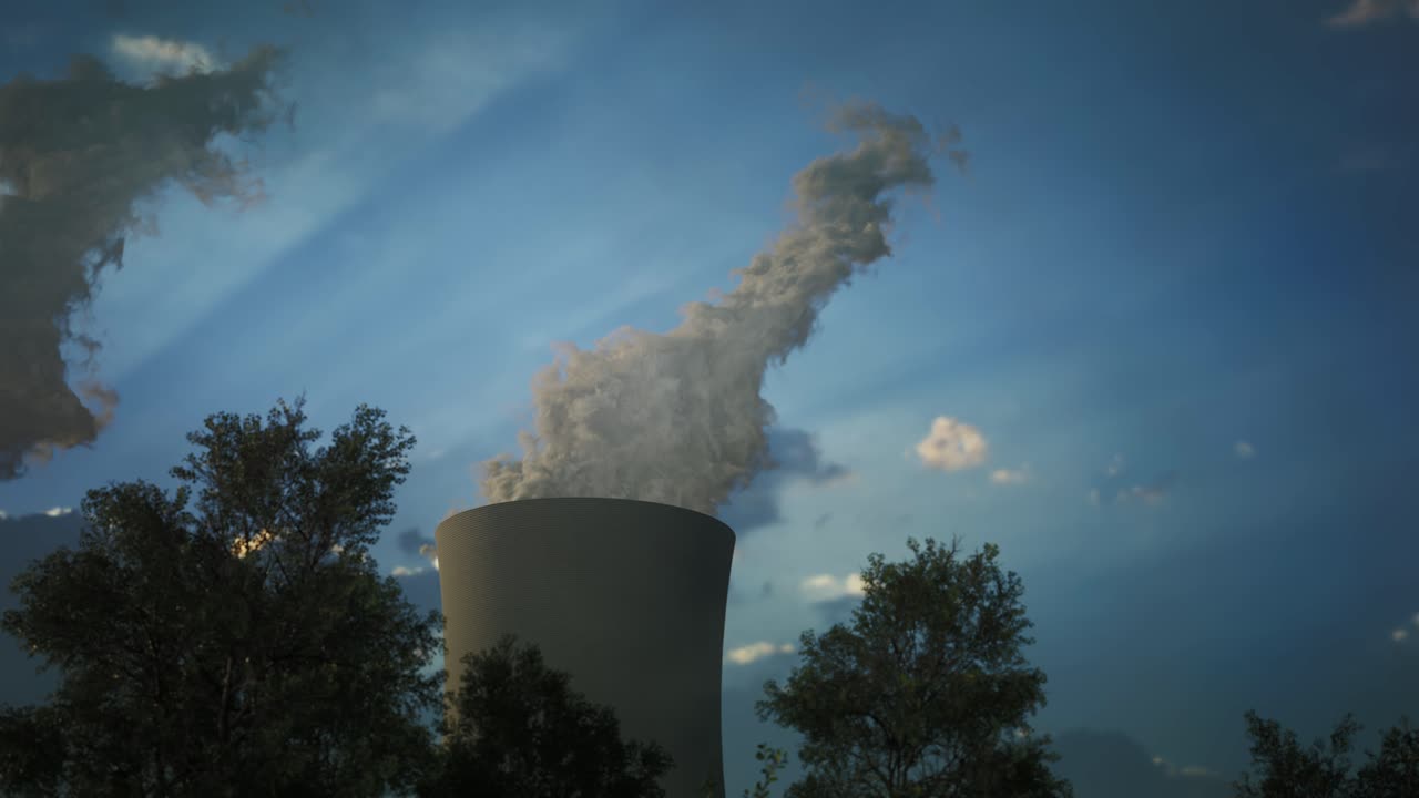torres de refrigeración de vapor de las centrales nucleares
