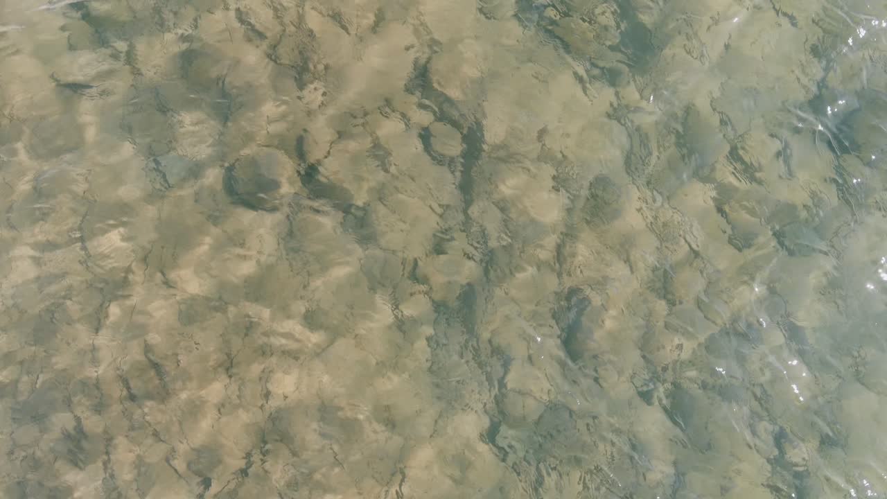 Crystal Clear Waters Of Duluth City, In Lake Superior, Minnesota During A Sunny Day