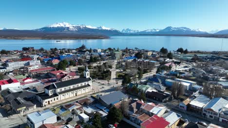 patagonia town of puerto natales in magallanes region chile