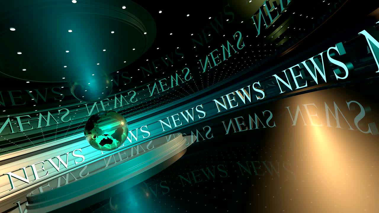 video uhd en bucle para fondos de transmisión de noticias