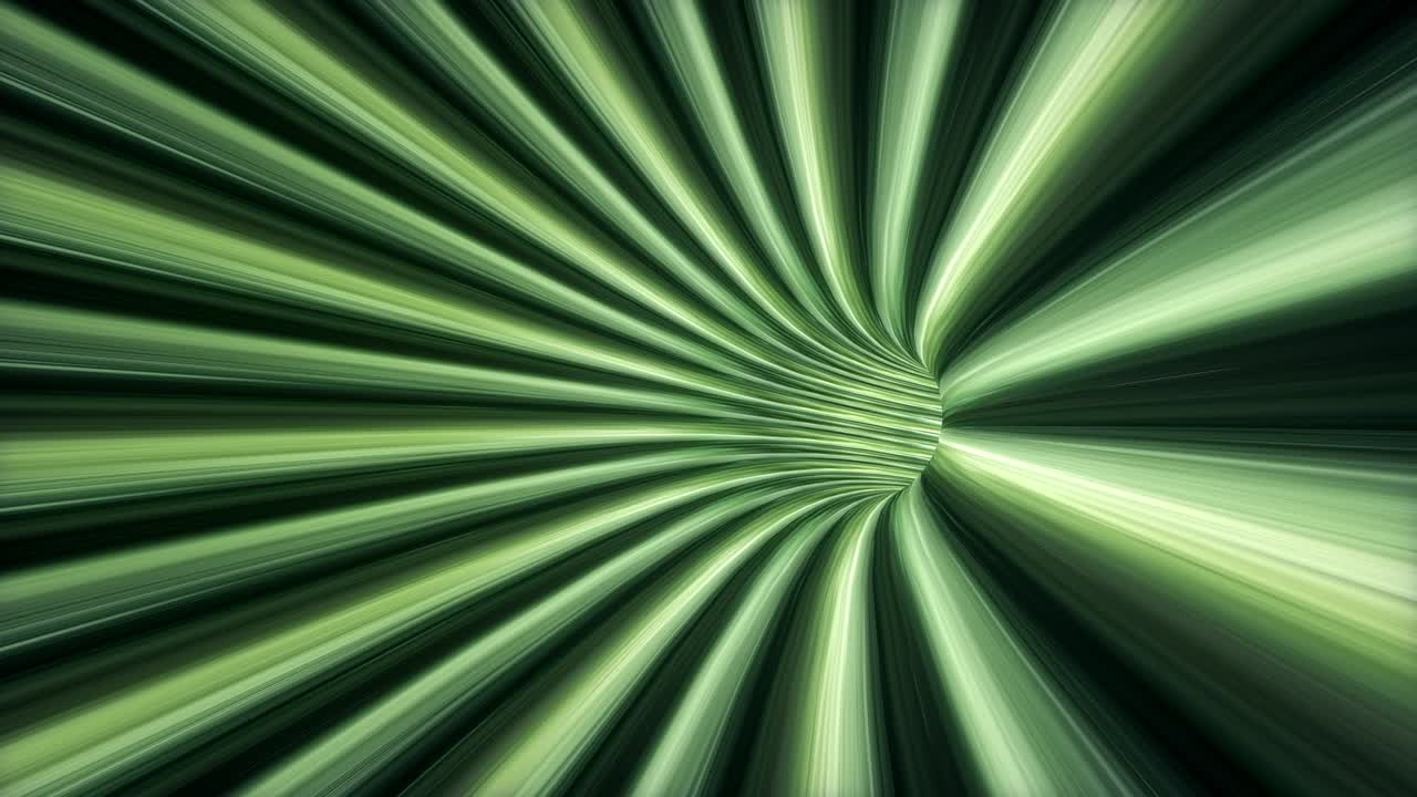 lazo sin costura abstracto verde digital volando líneas de velocidad movimiento en el túnel. líneas de velocidad futuristas fondo, líneas brillantes ultravioletas, rayos láser, velocidad de la luz.